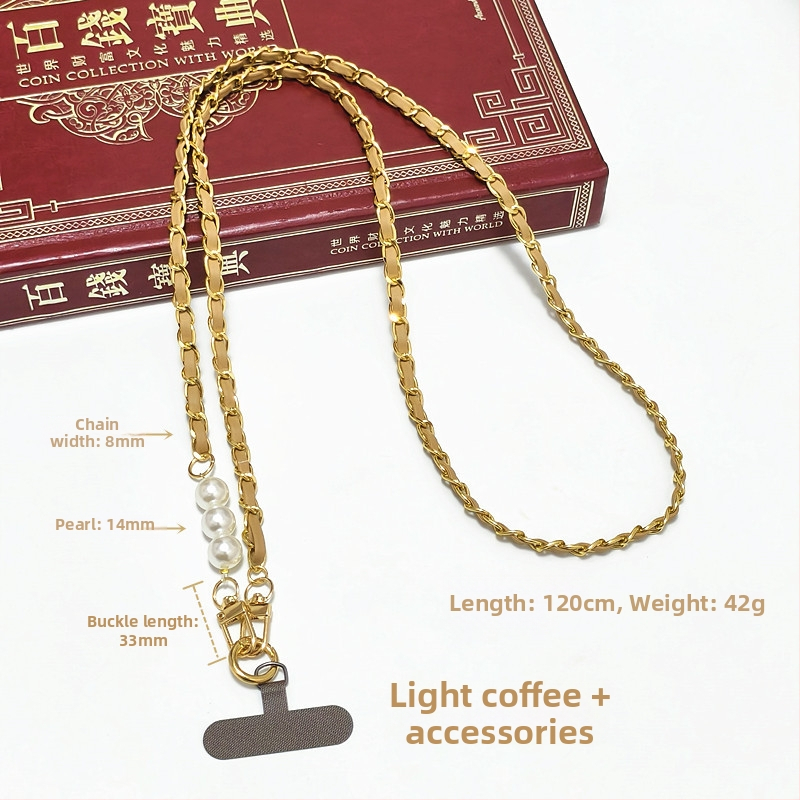 Reťaz na telefón - kovový reťaz, elektroplátovanie, Kód produktu Lh2516, Jar 2025