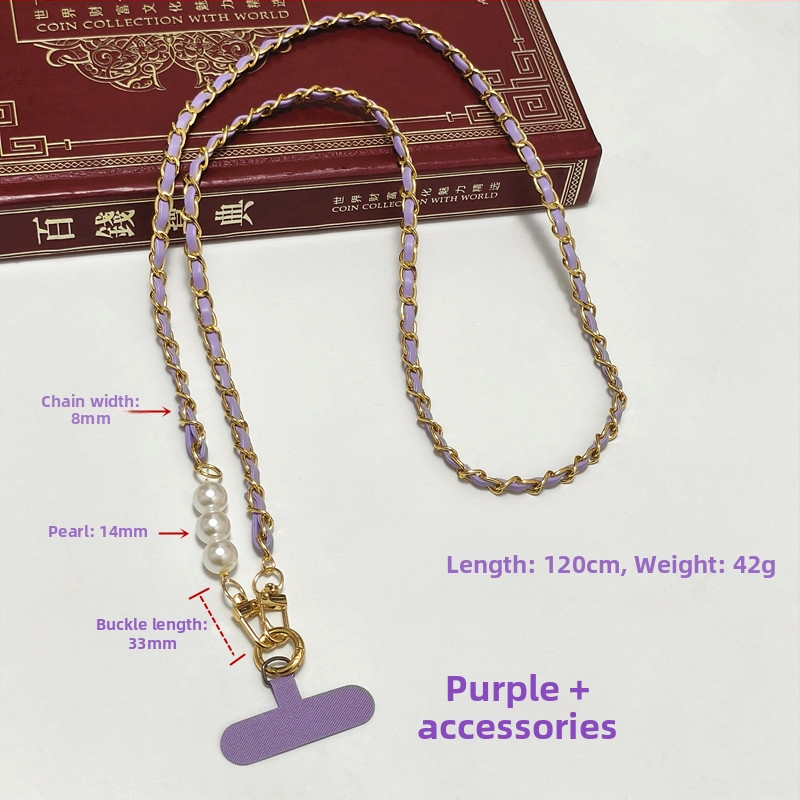 Reťaz na telefón - kovový reťaz, elektroplátovanie, Kód produktu Lh2516, Jar 2025