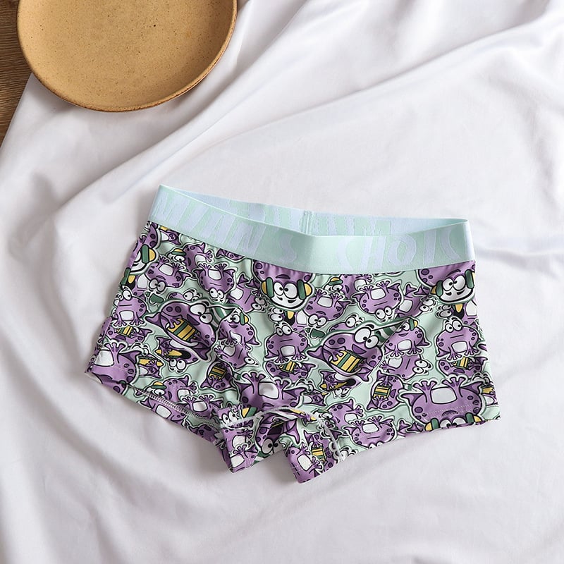 Γυναικείες μποξέρ σλιπ από ice silk, αναπνέοντες, μεσαία μέση, βασικό ύφασμα: νάιλον, επένδυση καβάλου βαμβάκι (90–95%).