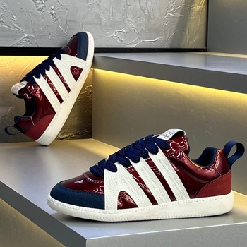 Casual мъжки маратонки със Lycra горна част, връзки, дишащи, гумена подметка, заострен нос