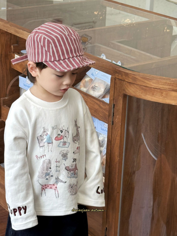 Dječja dugačka pamučna majica, unisex, korejski stil, za uzrast 3–8 godina, jesensko izdanje 2025.