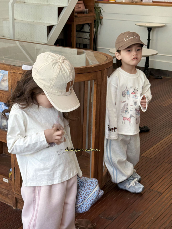 Dječja dugačka pamučna majica, unisex, korejski stil, za uzrast 3–8 godina, jesensko izdanje 2025.