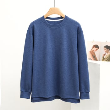 Hálóing felső hosszú ujjú De Velvet anyagból, 90–95% akril, 280 g/m², kerek nyakú, meleg és kényelmes otthoni és külső viselethez