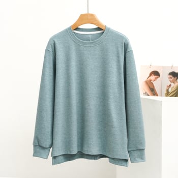 Hálóing felső hosszú ujjú De Velvet anyagból, 90–95% akril, 280 g/m², kerek nyakú, meleg és kényelmes otthoni és külső viselethez