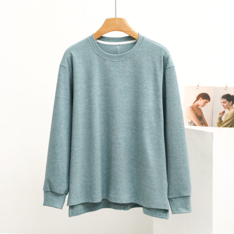 Hálóing felső hosszú ujjú De Velvet anyagból, 90–95% akril, 280 g/m², kerek nyakú, meleg és kényelmes otthoni és külső viselethez