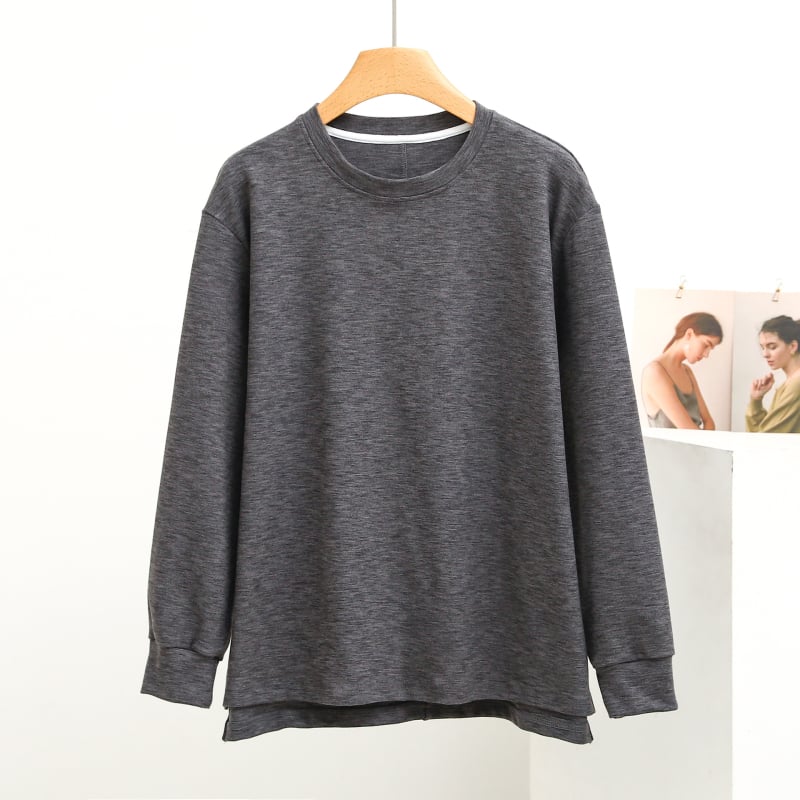 Hálóing felső hosszú ujjú De Velvet anyagból, 90–95% akril, 280 g/m², kerek nyakú, meleg és kényelmes otthoni és külső viselethez