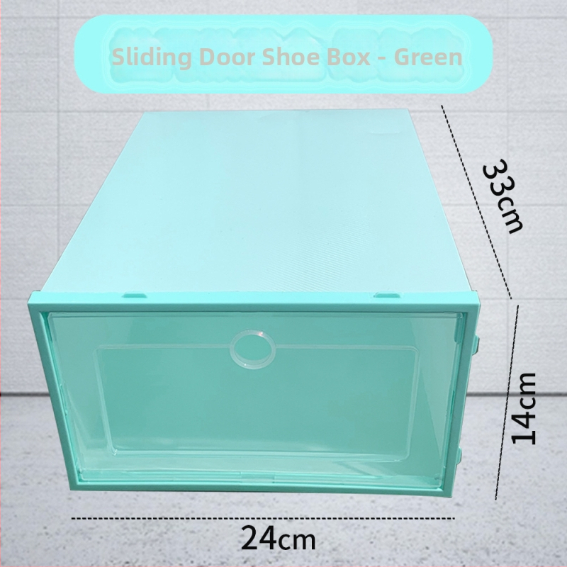 Διαφανές πλαστικό κουτί παπουτσιών με συρτάρι – πτυσσόμενο, καλυμμένο, στοιβαζόμενο, προστασία από σκόνη, 18 L χωρητικότητα, PP πλαστικό