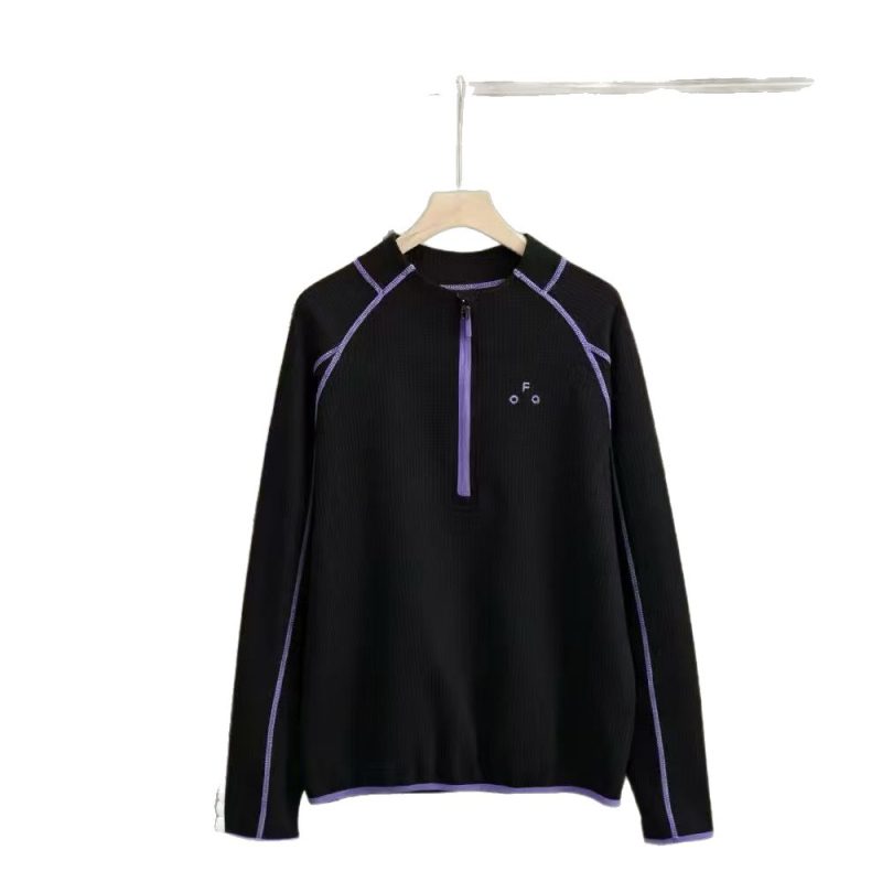 Muška majica s dugim rukavima, prozračna i odvodi vlagu, polu-zip stojeći ovratnik, planinski stil za jesen-zimu