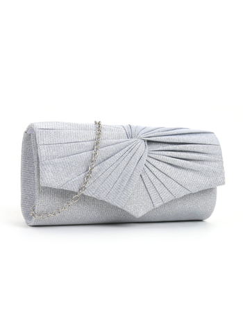 Prom Queen pliszírozott cilindrikus clutch táska lánccal, fedéllel záródó, belső zsebek telefonra és személyi igazolványra, poliészterből