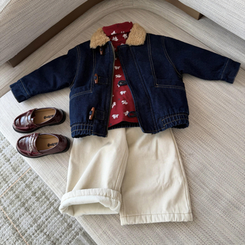 Gyerekeknek szóló hosszú ujjú T‑shirt, koreai stílus, 3–8 éveseknek, ősz, puha felületkezelt anyag