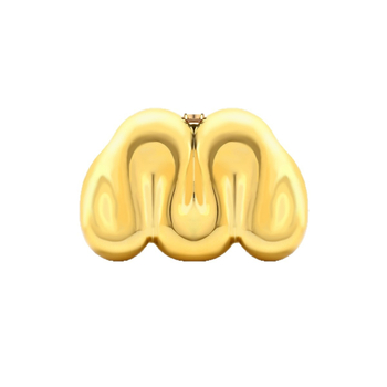 Akril kör alakú esti kézitáska kemény héjjal, mágneses zár, belső cipzáras rekesz, bélés nélkül