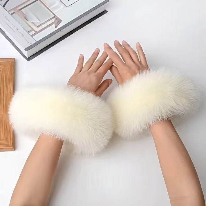 Női télikabát rókaszőrrel, szabványos egyenes ujjakkal, kézzel készített felülettel, sokoldalú stílus téli és őszi szezonokra