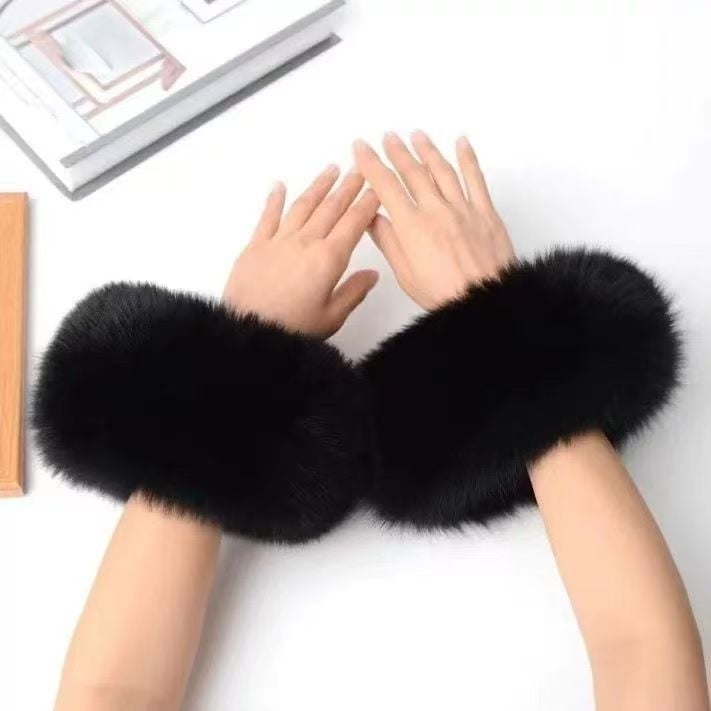 Női télikabát rókaszőrrel, szabványos egyenes ujjakkal, kézzel készített felülettel, sokoldalú stílus téli és őszi szezonokra