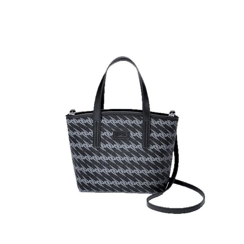 PVC tote torba s mikrovlaknom podstavom, magnetska kopča, odjeljak za dokumente, 3D vanjska konstrukcija