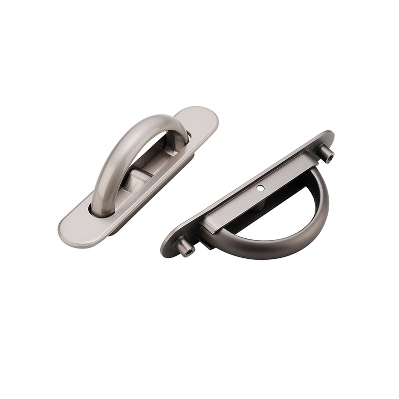 Tatami fogantyú szekrényekhez és gardróbokhoz, cinkötvözet, beépített, láthatatlan forgó kilincs