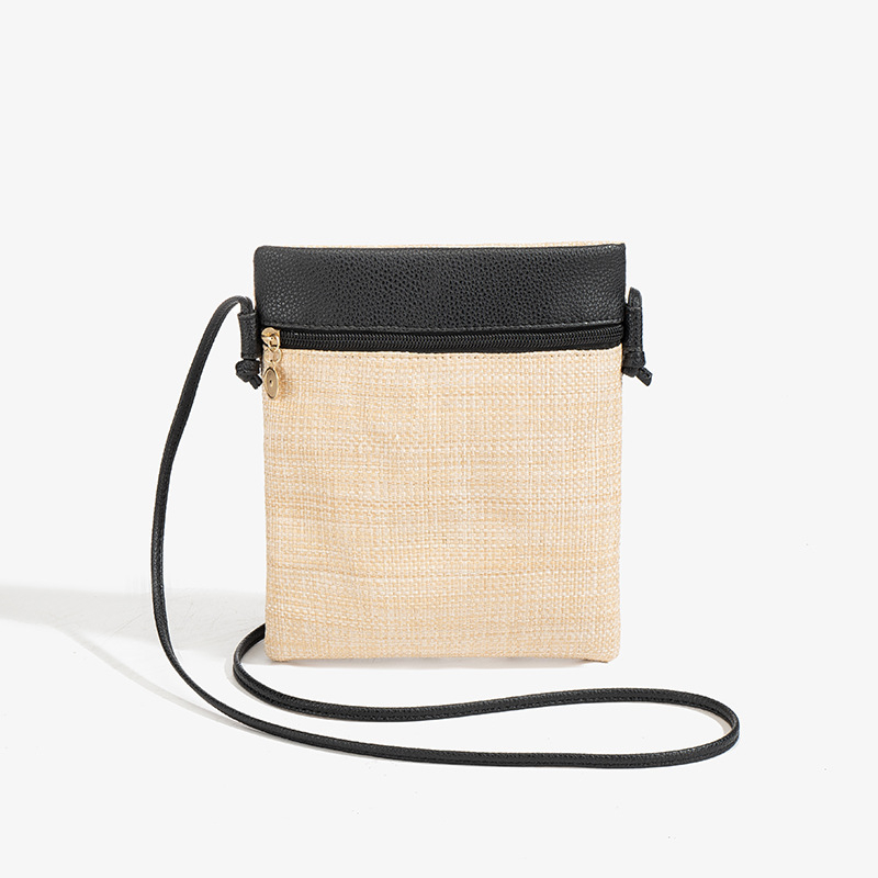 Crossbody torba za telefon – PU, urbani stil, vertikalni kvadratni oblik, zatvarač, džep za telefon