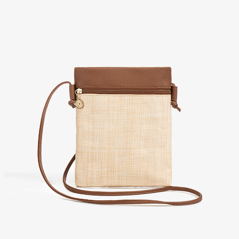 Crossbody torba za telefon – PU, urbani stil, vertikalni kvadratni oblik, zatvarač, džep za telefon