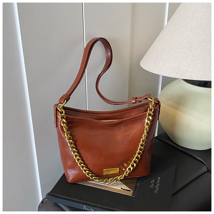 Alkaron viselhető táska - PU, utcai stílus, vízszintes négyzet alak, cipzár, belső zsebek