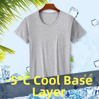 Мъжка модална тениска с кръгло деколте и къс ръкав — минималистичен стил, средна плътност 161-180 g/m², за целогодишна употреба