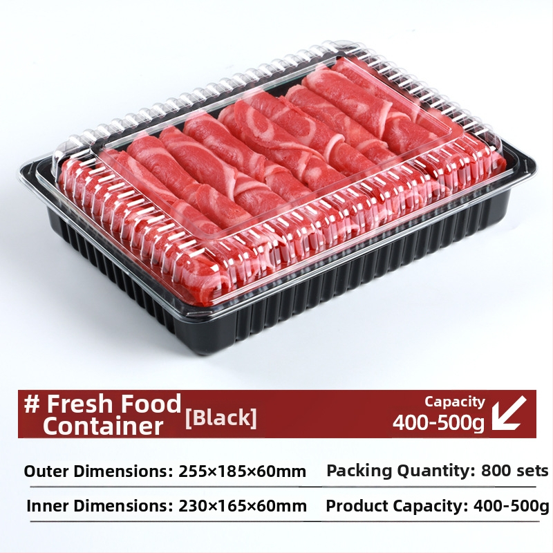 Кутия за месо за замразяване – PET материал, с капак, 0,1 мм стенна дебелина, модел Meat Box от Box Horse