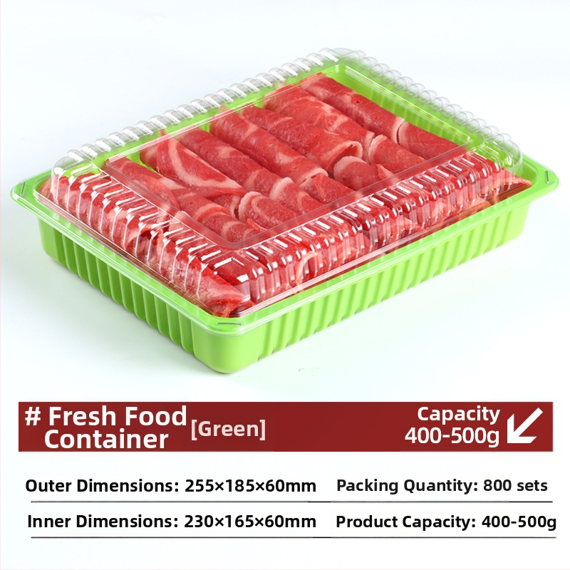 Кутия за месо за замразяване – PET материал, с капак, 0,1 мм стенна дебелина, модел Meat Box от Box Horse