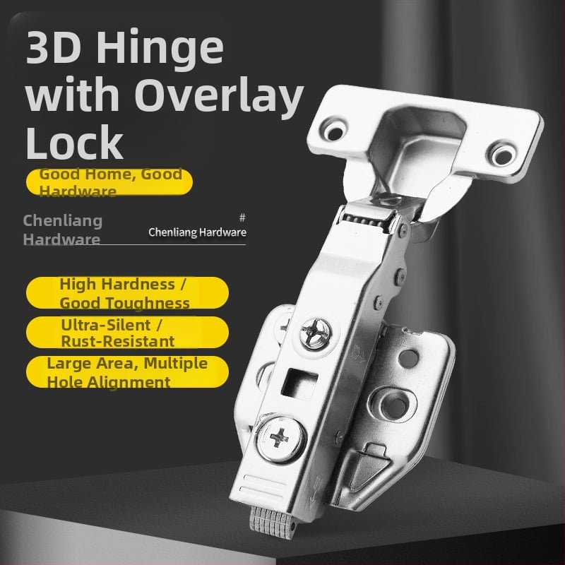 Μεντεσές από ανοξείδωτο ατσάλι 304, τριών διαστάσεων με αποσβεστήρα για πόρτες γκαρνταρόμπας και ντουλαπιών