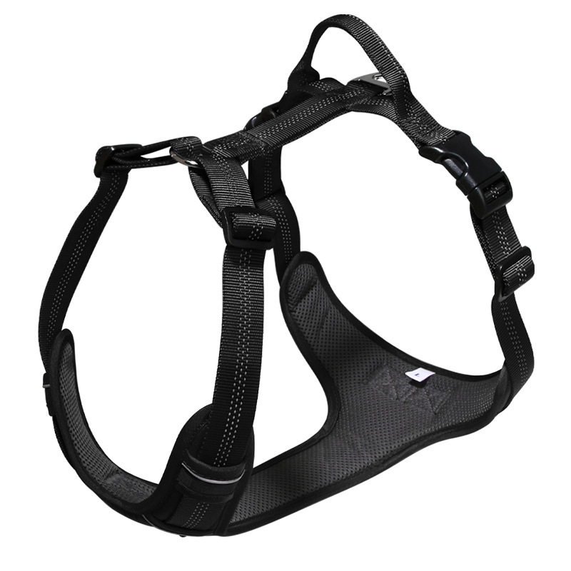 Kutyamellkas-hám, vest-stílus, I-formájú, nylon, világító