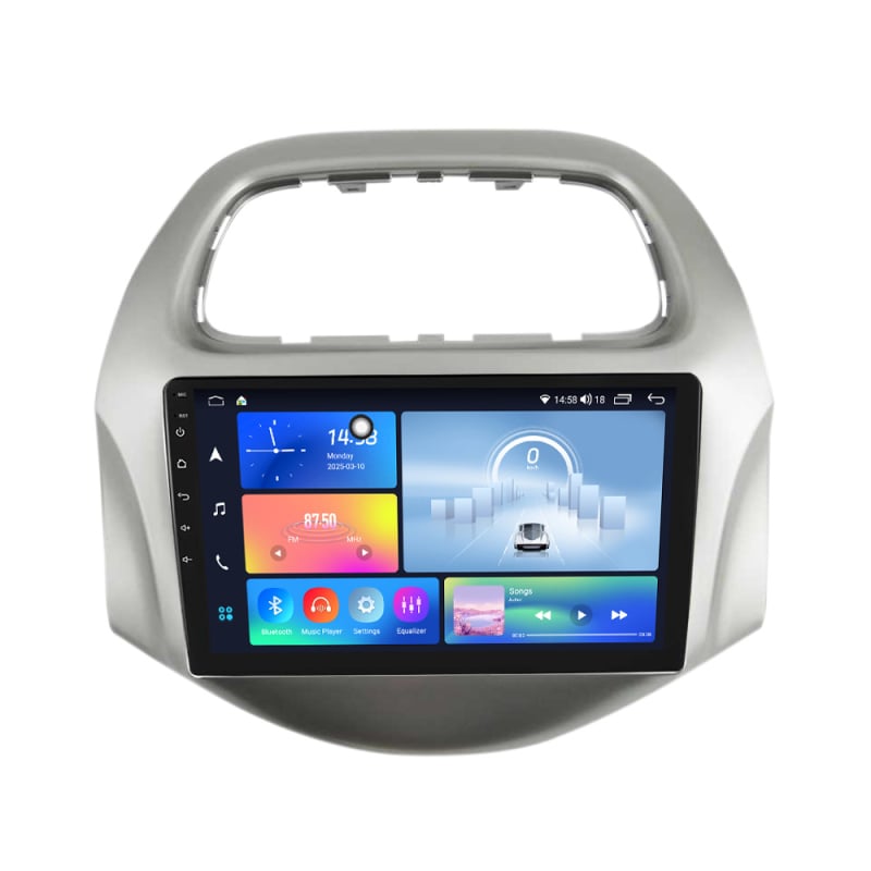 Meihua Android navigacijski okvir za Chevrolet Spark Beat / Daewoo Matiz (2010-2020) ABS