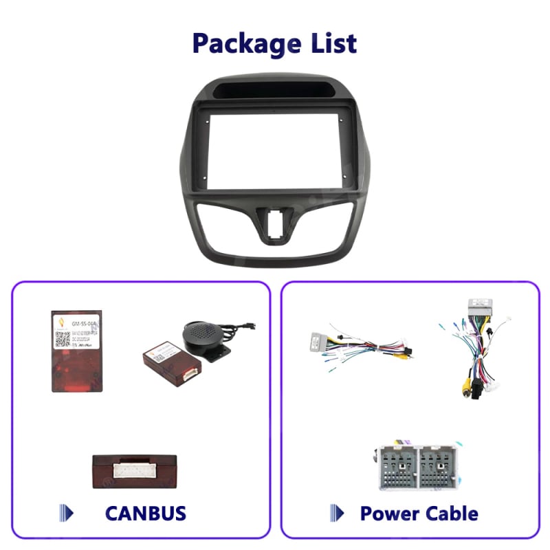 Meihua Android navigacijski okvir za Chevrolet Spark Beat / Daewoo Matiz (2010-2020) ABS