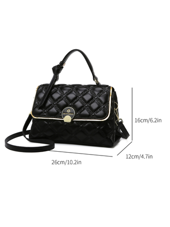 PU torba preko ramena, gradski minimalistički stil, vodoravni četverokutni oblik, zatvarač, unutarnje pregrade: džep sa zipom, džep za telefon, džep za dokumente