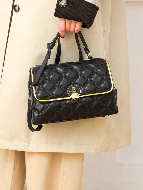 PU torba preko ramena, gradski minimalistički stil, vodoravni četverokutni oblik, zatvarač, unutarnje pregrade: džep sa zipom, džep za telefon, džep za dokumente