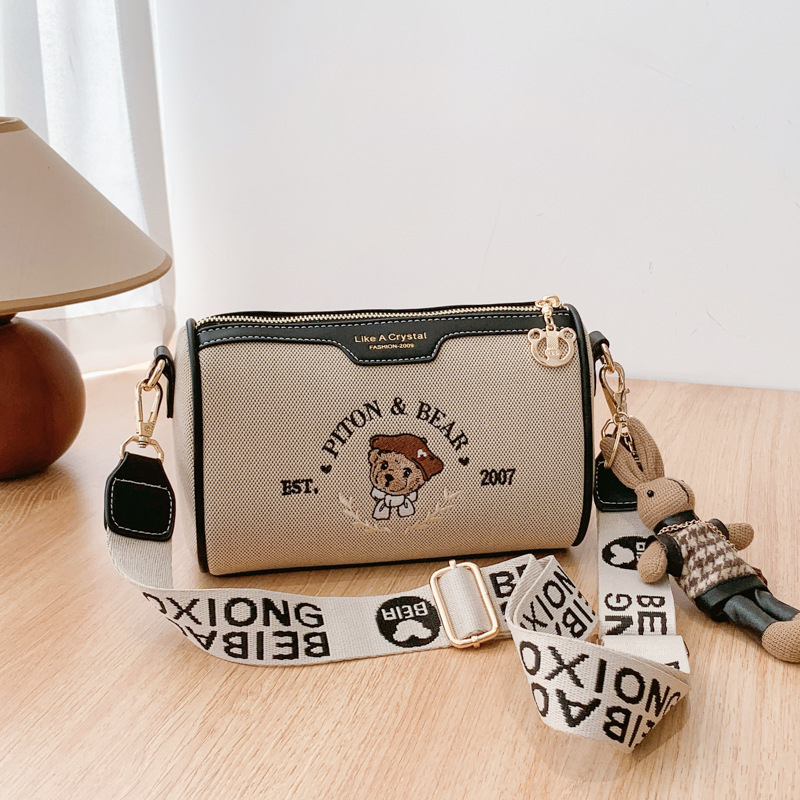 North Bag jastučasta crossbody torba – gradski minimalistički stil, torba na rame sa zipom