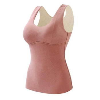 Ženski termalni prsluk s ugrađenim grudnim košaricama, najlon materijal, baršunasta podstava, dvostruki sloj, antistatčan.