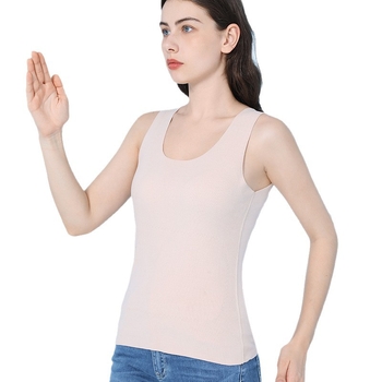 Ženska termalna vest s temperaturno mijenjajućim naljepnicama, dvostruki sloj, flis podstava od poliestera