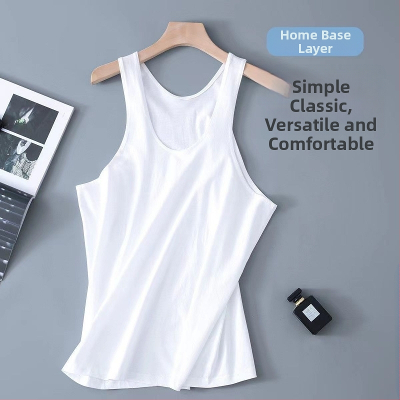 Maiou bărbătesc din bumbac, mânecă scurtă, croială strânsă, imprimeu cu logo publicitar, paiete, vara 2023