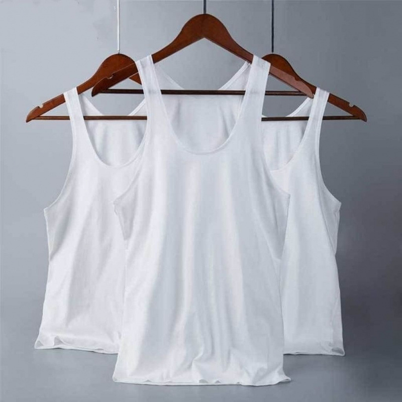 Maiou bărbătesc din bumbac, mânecă scurtă, croială strânsă, imprimeu cu logo publicitar, paiete, vara 2023