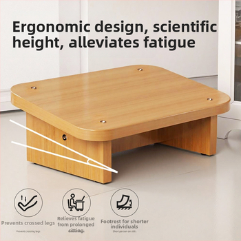 Irodai lábtámasz az asztal alatt – Egyszerű modern stílus, mesterséges lemez alapanyag, Model Footrest, Gyerekeknek és felnőtteknek megfelelő