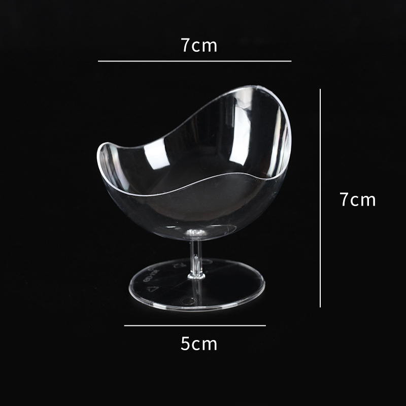 Πλαστικό τετράγωνο κύπελλο επιδορπίων μίας χρήσης, διαφανές, με καπάκι, για καταστήματα milk tea