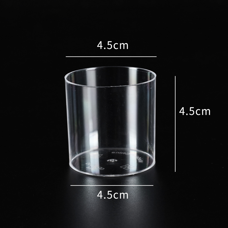 Πλαστικό τετράγωνο κύπελλο επιδορπίων μίας χρήσης, διαφανές, με καπάκι, για καταστήματα milk tea