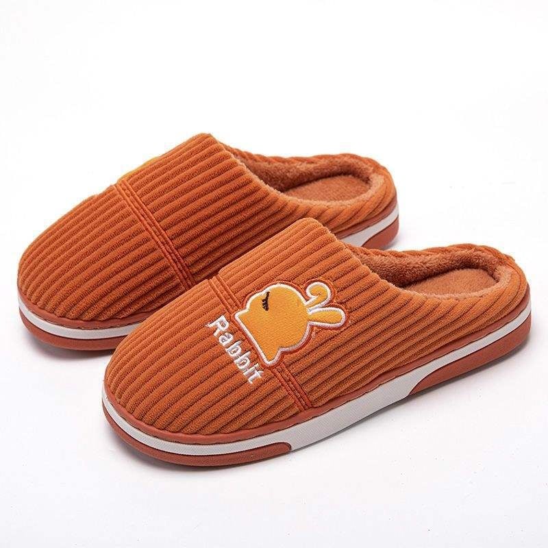 Мъжки зимни пантофи, минималистичен стил, подметка от TPR, горна част Corduroy, подплатени с флис за топло вътрешно ползване