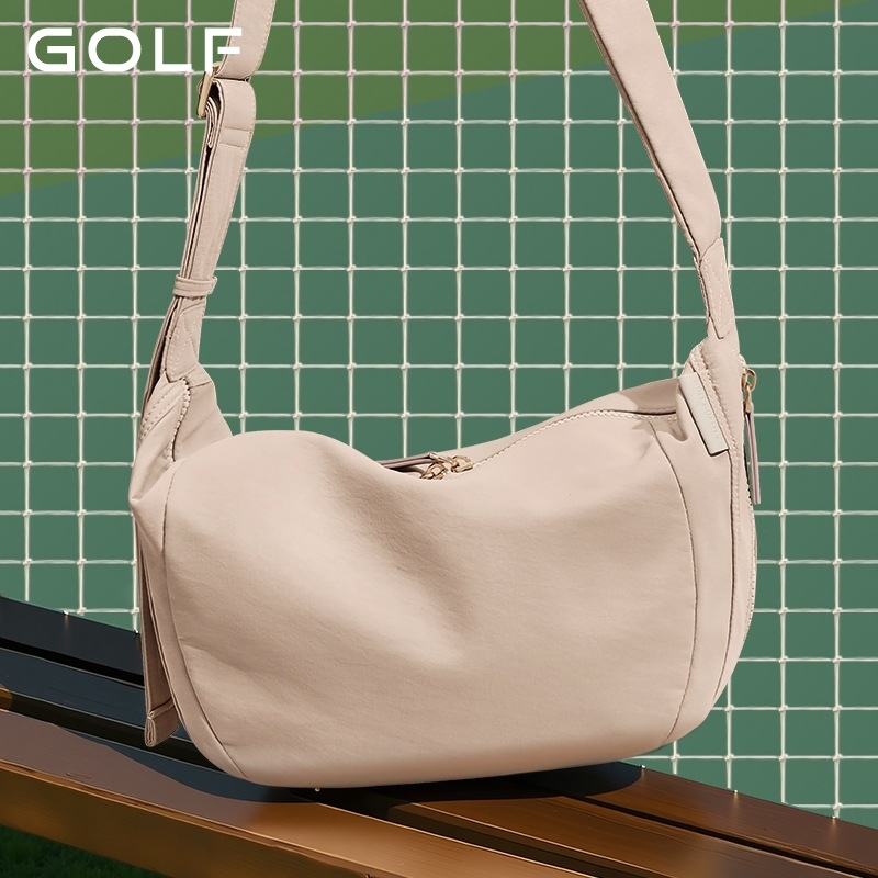 Crossbody torba – unisex stil, dumpling dizajn, tkanina, zatvarač, bez pretinaca