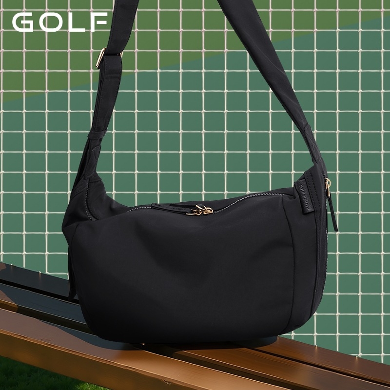 Crossbody torba – unisex stil, dumpling dizajn, tkanina, zatvarač, bez pretinaca