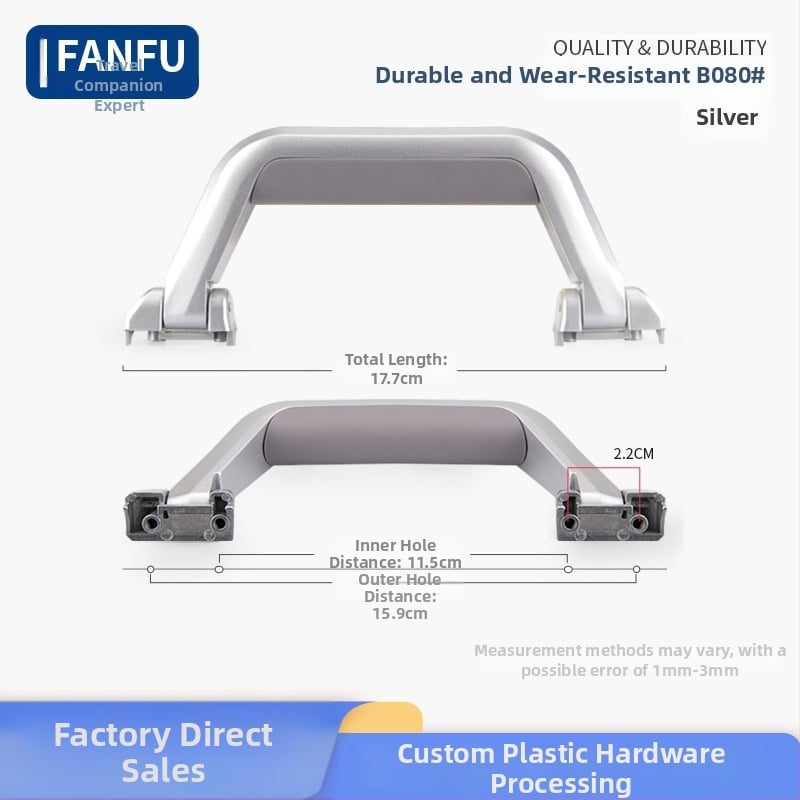 Accesoriu pentru mânerul bagajelor — din plastic, rezistent la uzură, ușor