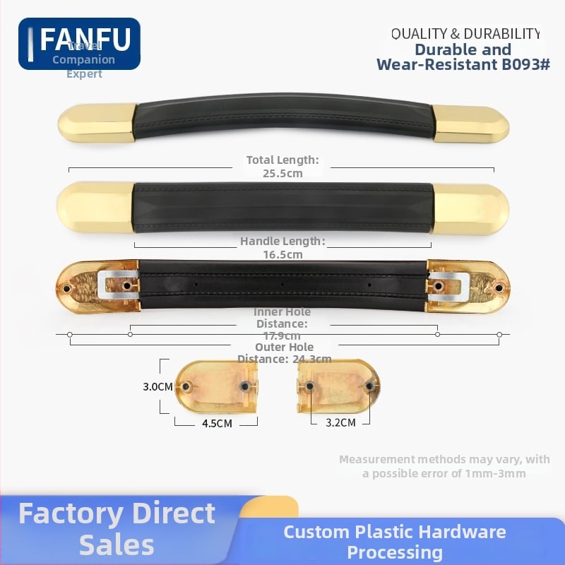 Accesoriu pentru mânerul bagajelor — din plastic, rezistent la uzură, ușor