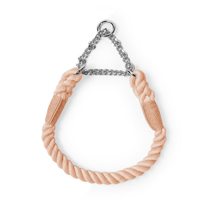 Ručna pletena ogrlica za pse, materijal poliester-bavlna, pogodna za male i srednje pse