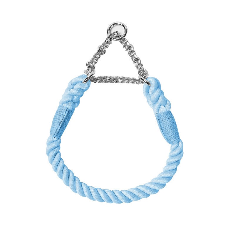 Ručna pletena ogrlica za pse, materijal poliester-bavlna, pogodna za male i srednje pse