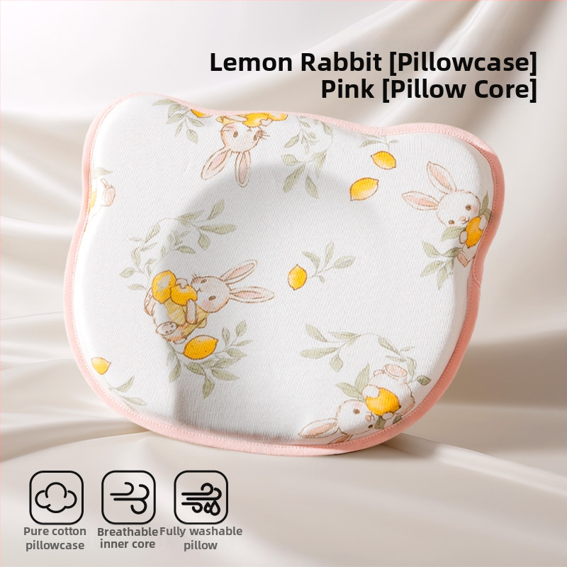 Μαξιλάρι διαμόρφωσης κεφαλιού νεογέννητου - διόρθωση σχήματος κεφαλιού, πρόληψη πλακέ κεφαλής, 0-6 μηνών, 100% βαμβάκι