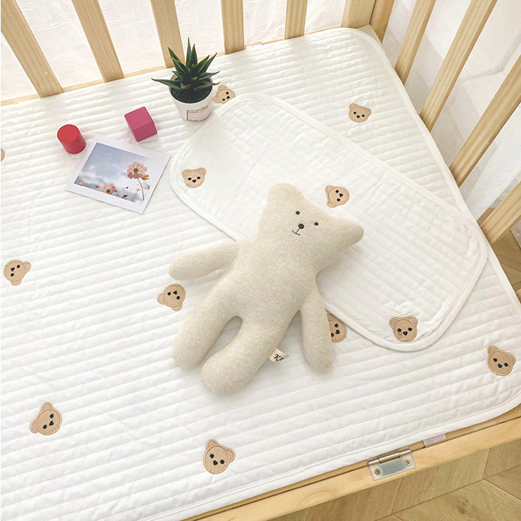 Νεογεννητικό μαξιλαράκι για επίπεδη κεφαλή, κορεατικού στυλ, quilted, 100% βαμβάκι, γέμισμα Kapok, ορθογώνιο, ύψος 1-5 cm