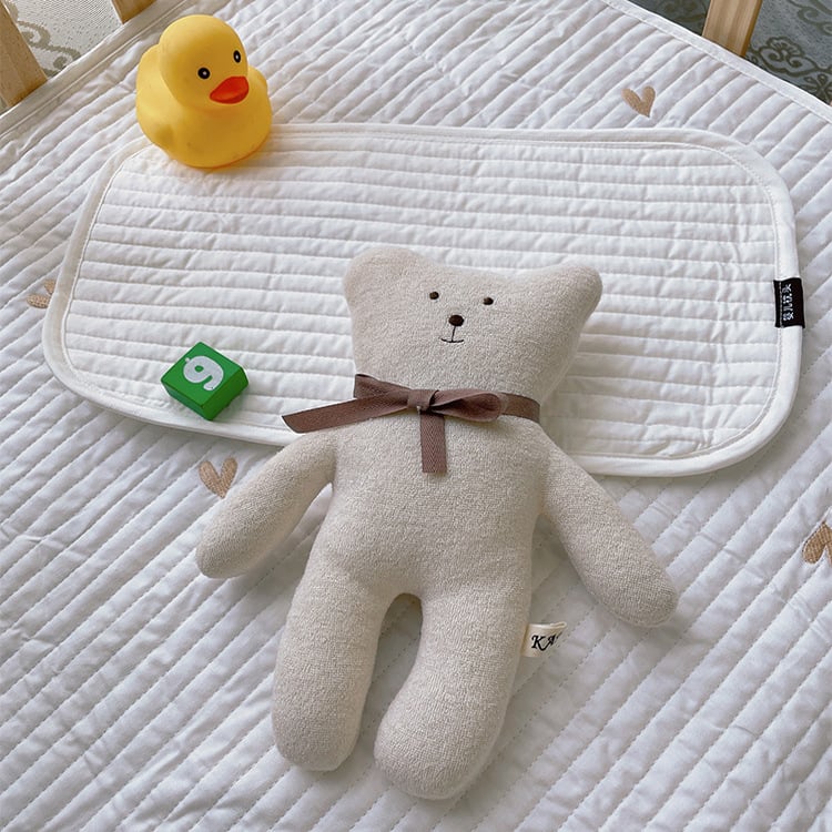 Νεογεννητικό μαξιλαράκι για επίπεδη κεφαλή, κορεατικού στυλ, quilted, 100% βαμβάκι, γέμισμα Kapok, ορθογώνιο, ύψος 1-5 cm