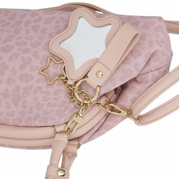 Torba preko tijela, retro stil, ovalni oblik, poliester, zatvarač